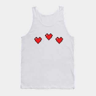 Retro Life Bar - 3 Hearts Tank Top